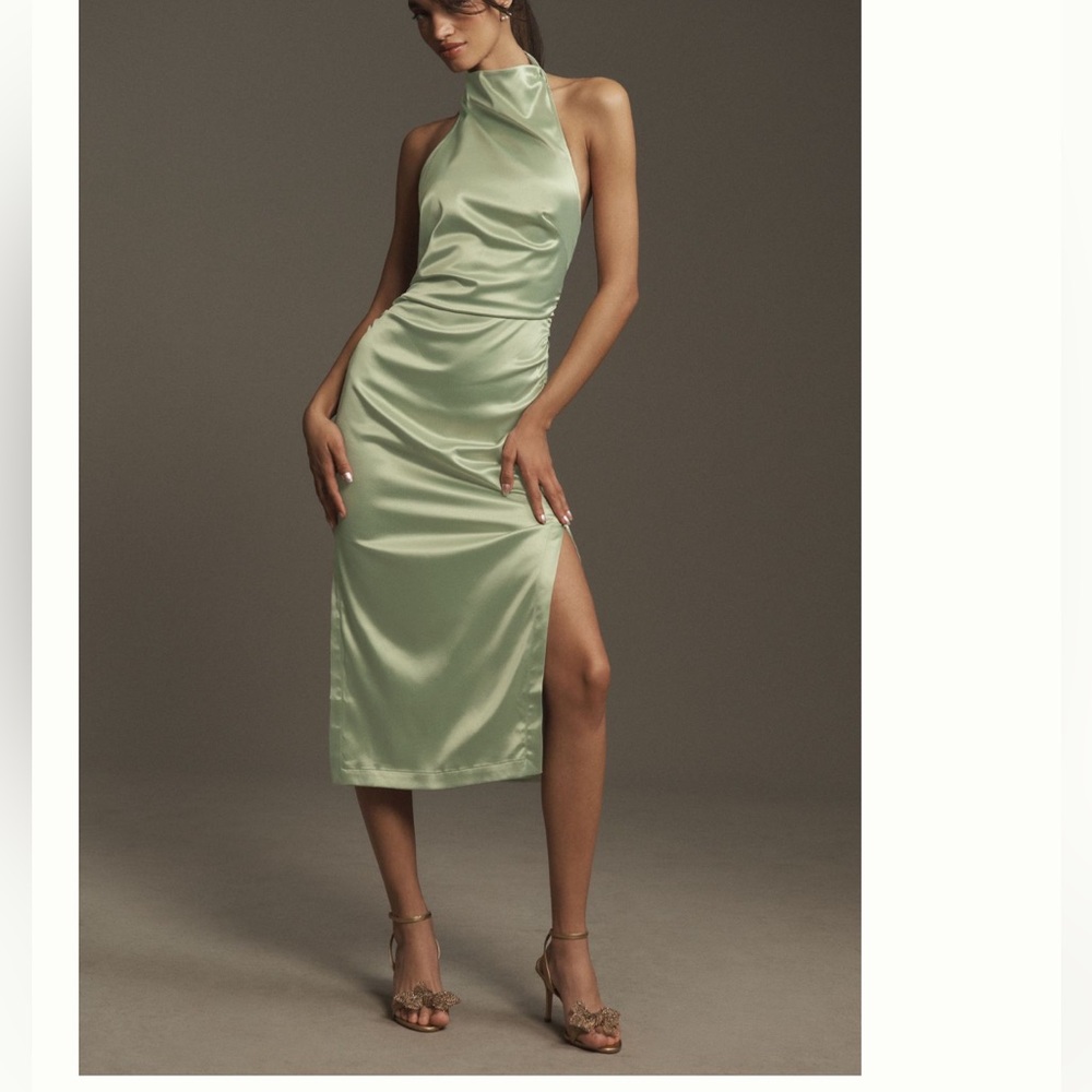 BHLDN satin dress NWT